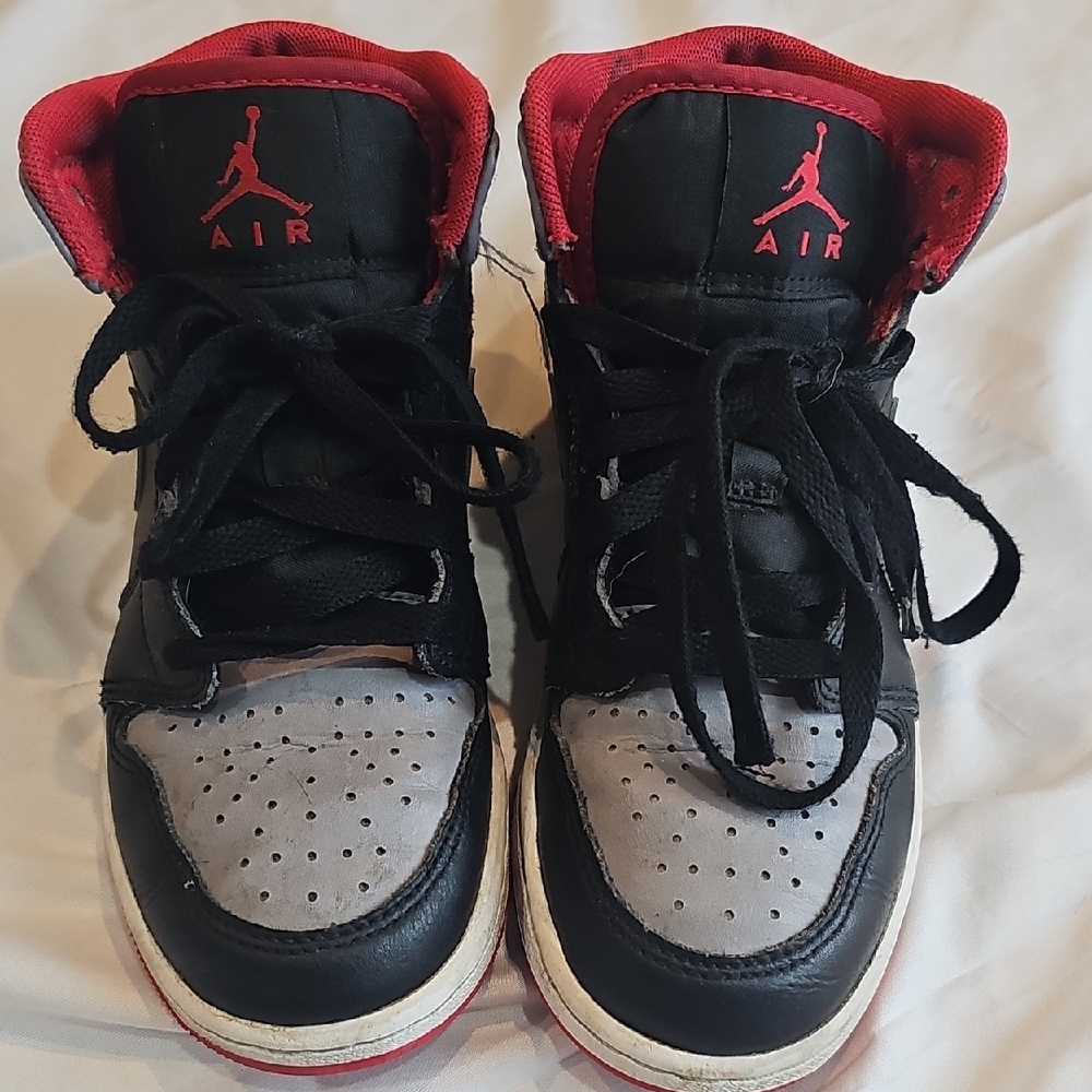 Jordan Kids' Black and Gray Sneakers